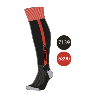 AFC IJburg sportkousen - zwart/rood Thumbnail